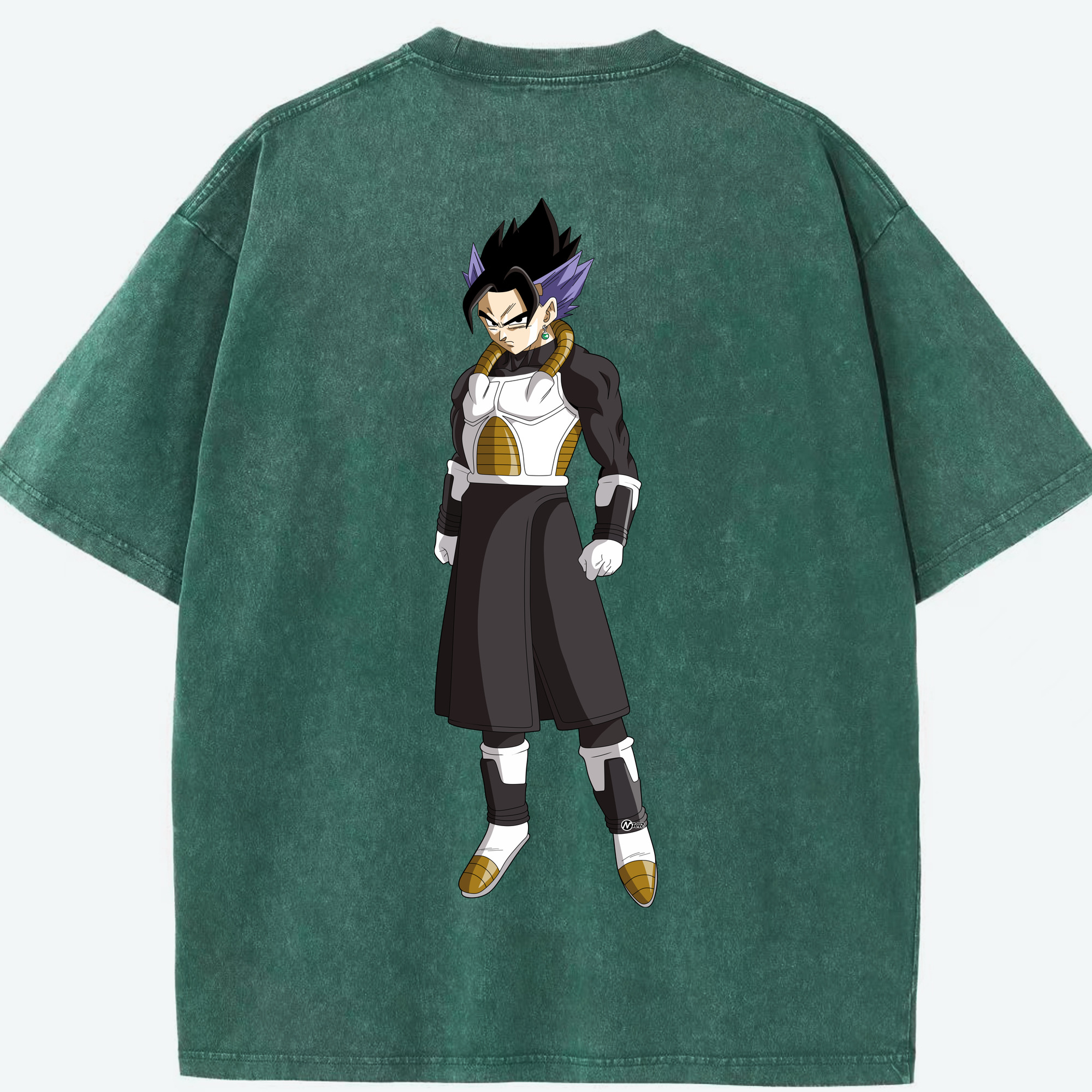 （画像用） ドラゴンボール ベジット DRAGON BALL Vegetto 綿100% ヴィンテージ風 半袖Tシャツ（背面プリント）